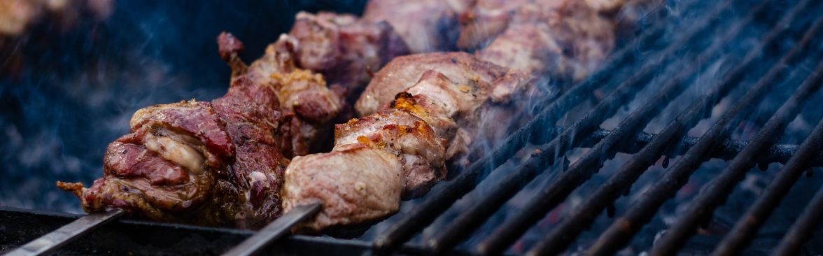 Fresh homemade skewers Fresh homemade skewers