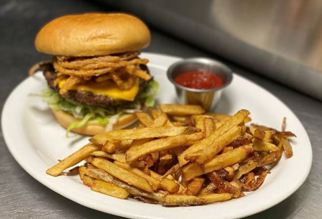 Onion Straw Burger Onion Straw Burger